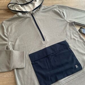NWT Gray and Navy Boy’s XL Hoodie Half-Zip Sweatshirt